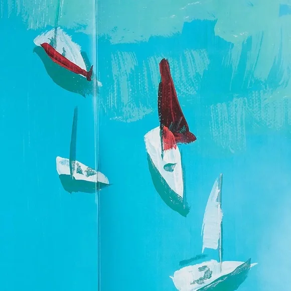 Anthropologie-Décor Mural Sailing Scene
